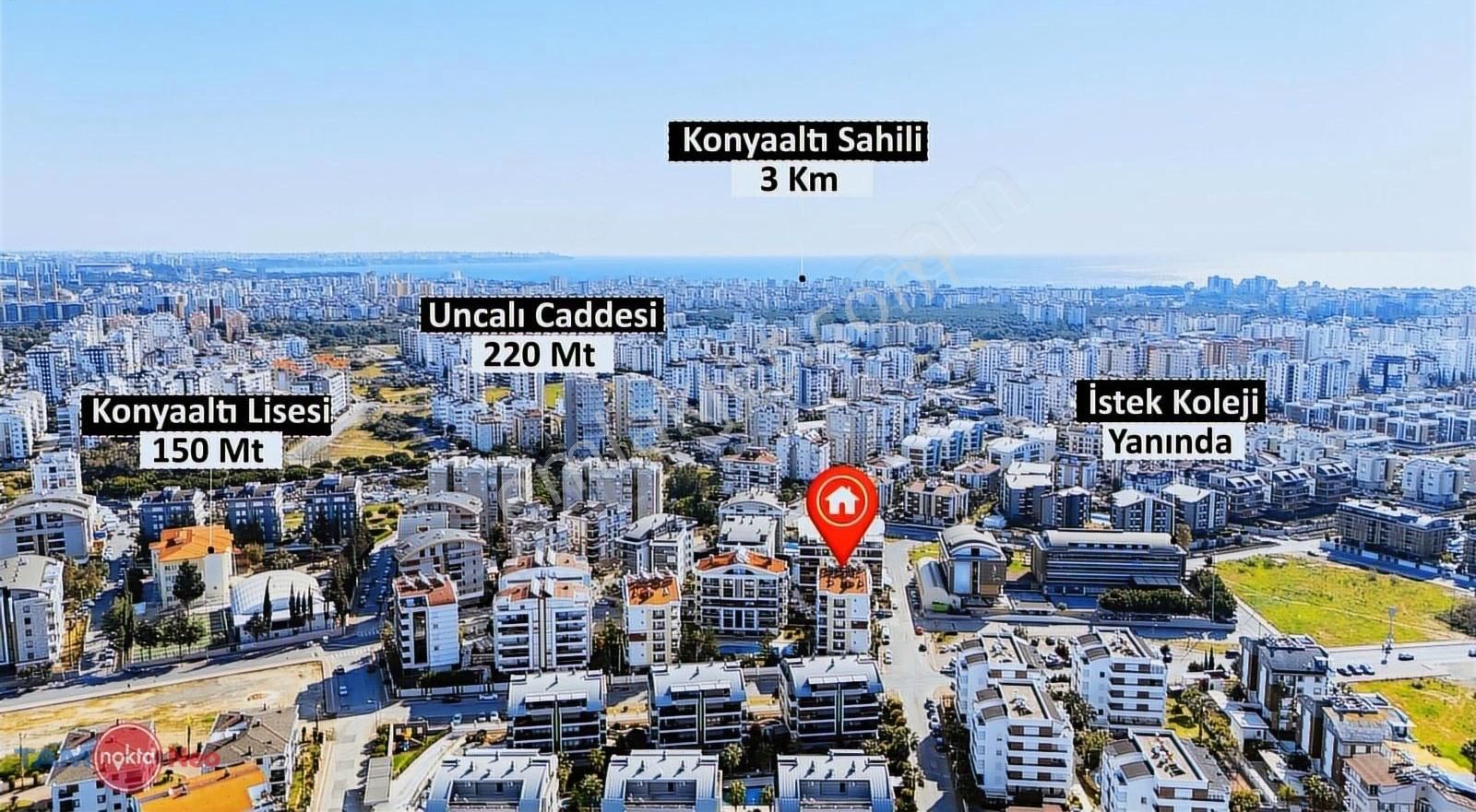 Konyaaltı Uncalı Satılık Daire Uncalı Ata Konakları'nda Vatandaşlığa Uygun Satılık 3+1 Ara Kat