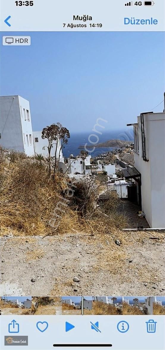 Bodrum Yahşi'de Deniz Manzaralı Tripleks Villa İmarlı Arsa - Görsel 21