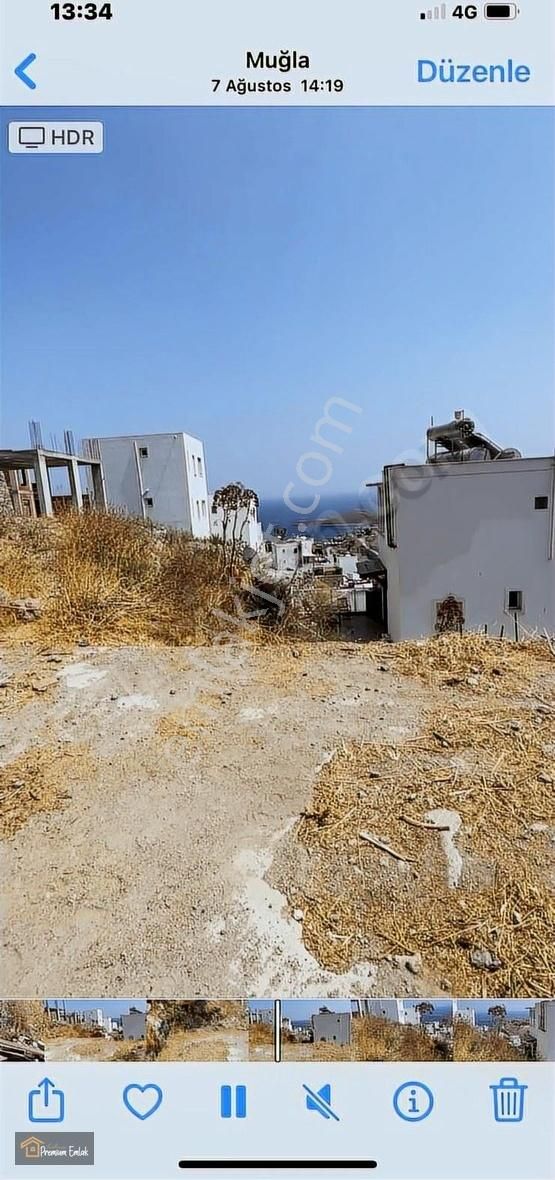 Bodrum Yahşi'de Deniz Manzaralı Tripleks Villa İmarlı Arsa - Görsel 19