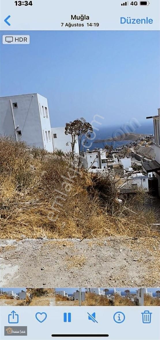 Bodrum Yahşi'de Deniz Manzaralı Tripleks Villa İmarlı Arsa - Görsel 18