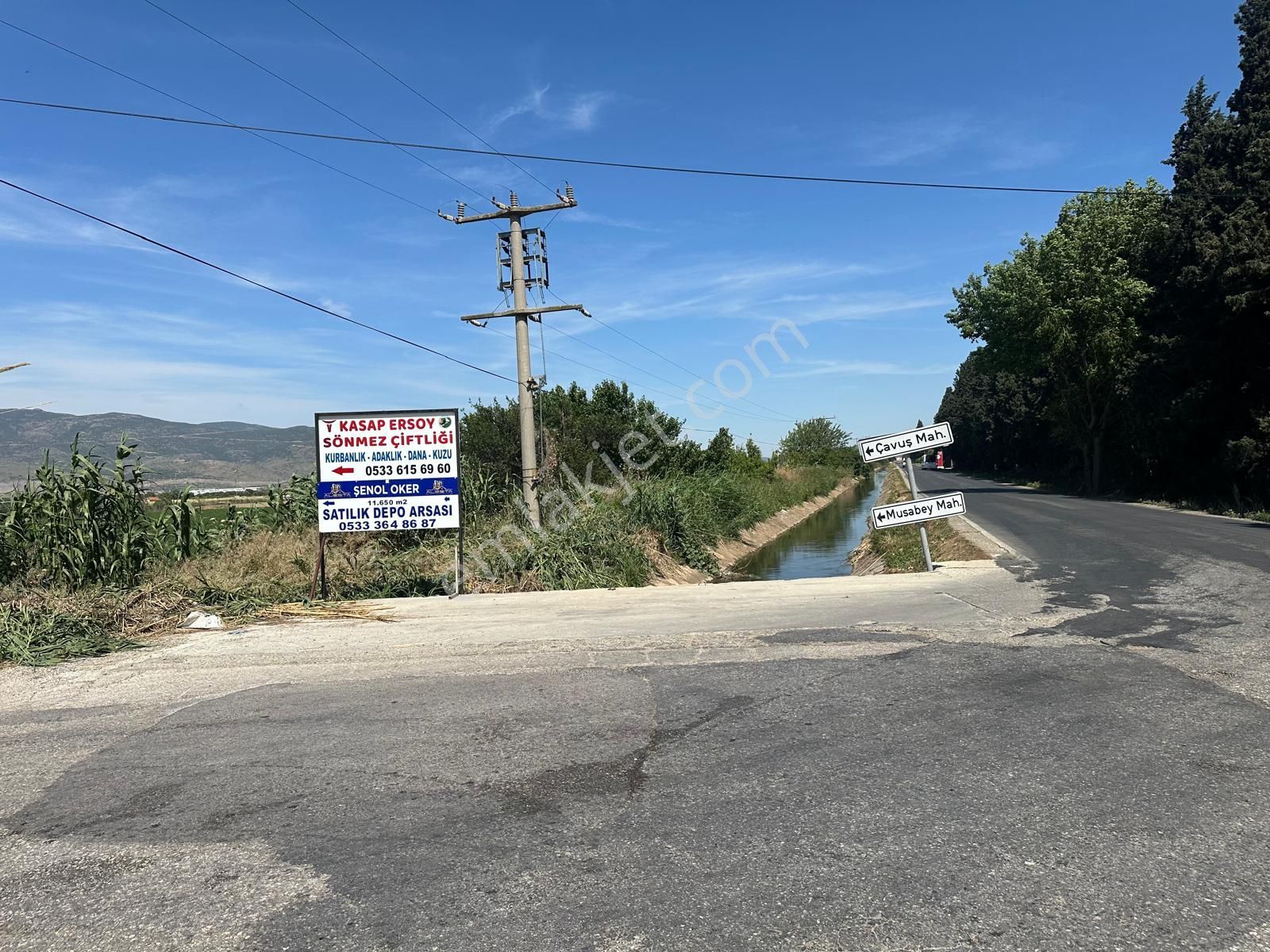 For Sale Menemende Kadastral Yola Cepheli Proje Onayları Alınmış 11.650m2 Depo İmarlı Arsa - Görsel 13