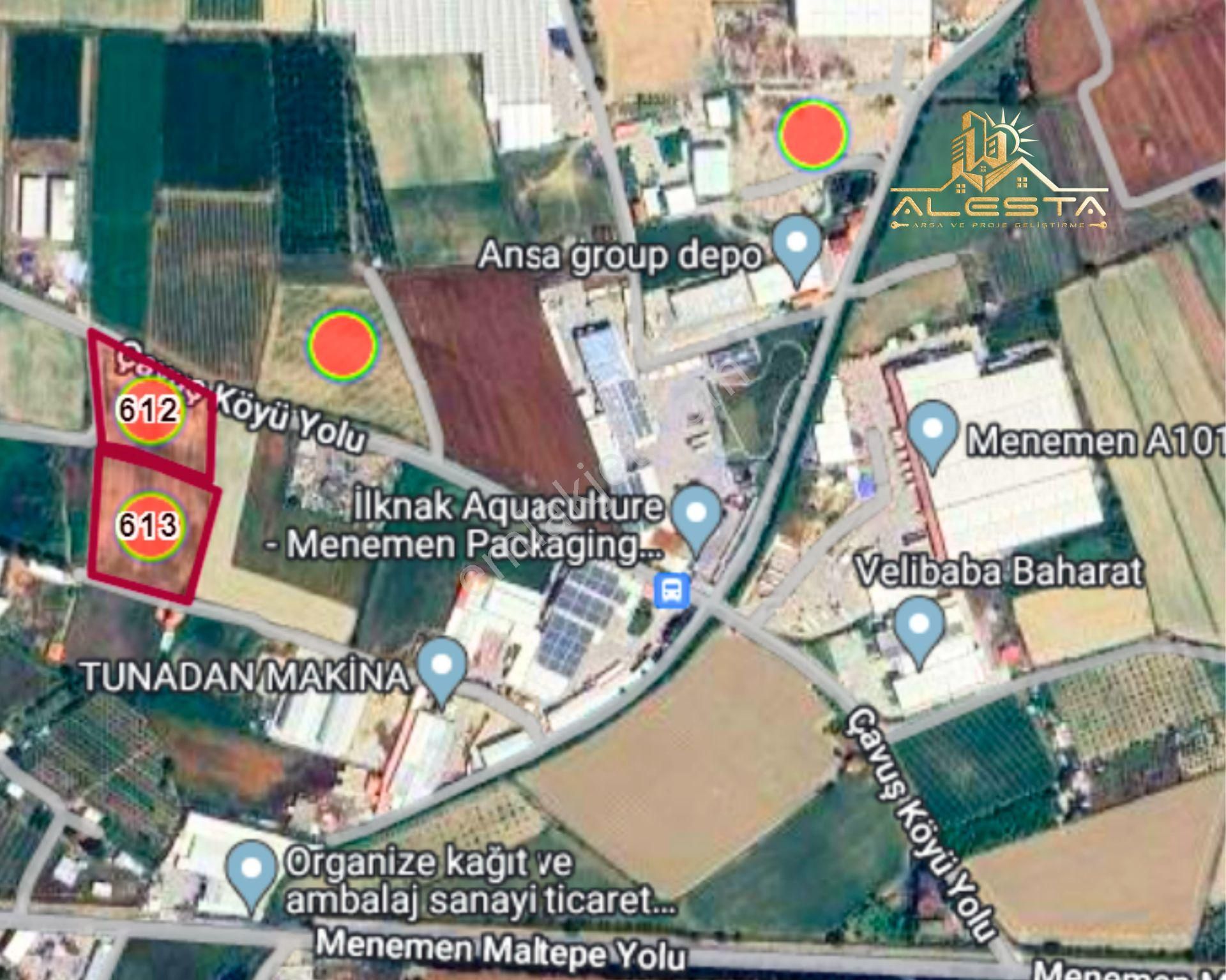 For Sale Menemende Kadastral Yola Cepheli Proje Onayları Alınmış 11.650m2 Depo İmarlı Arsa - Görsel 2