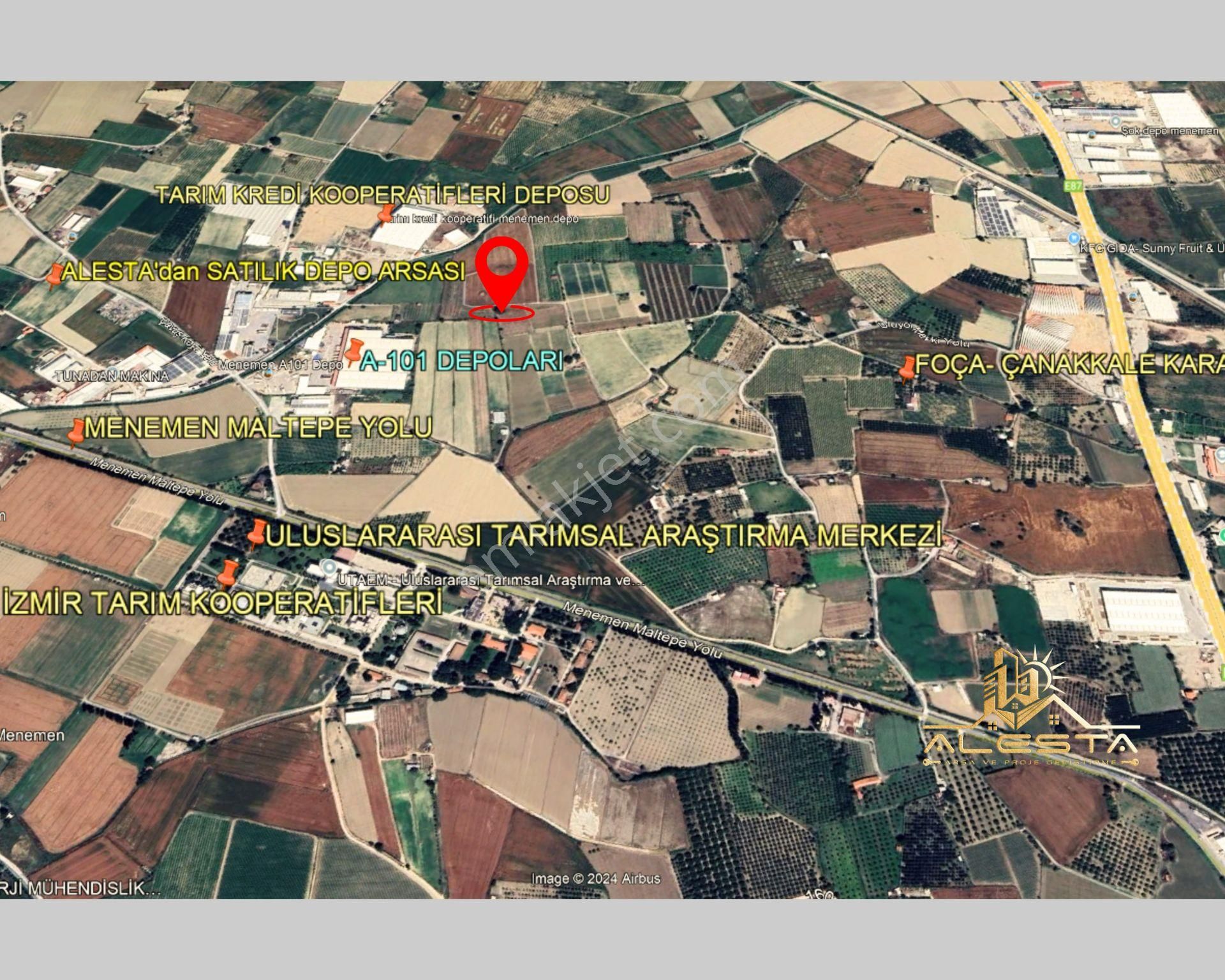 For Sale Menemende Kadastral Yola Cepheli Proje Onayları Alınmış 11.650m2 Depo İmarlı Arsa - Görsel 18
