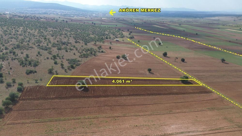 Akören Hacılar Satılık Tarla Akören Hacılar Da 4.061 M2 Müstakil Tapulu Arazi