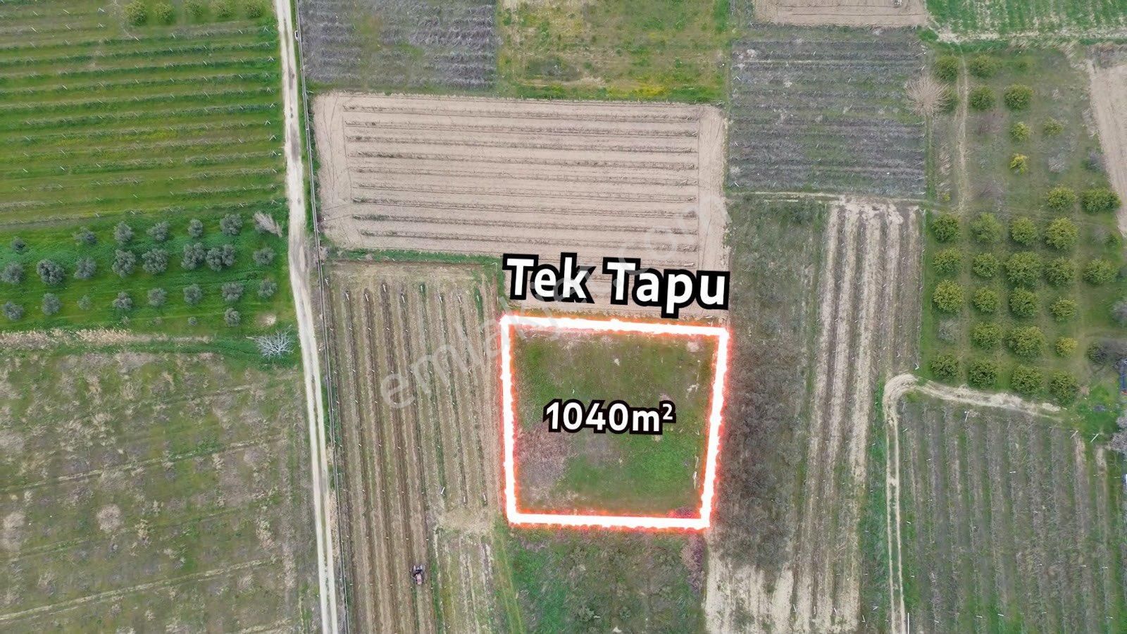 İzmir Menemen Satılık Tarla Menemen Belen Mahallesin'de Satılık Tek Tapu 1040 M2