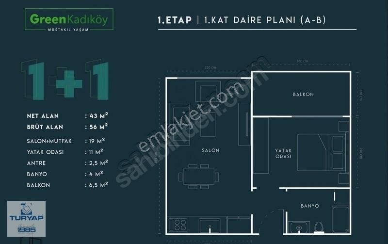 Yalova Merkez Kadıköy Bld. (Merkez) Satılık Daire Yalova Kadıköy Özden Mahallesi Satılık 1+1 Daire