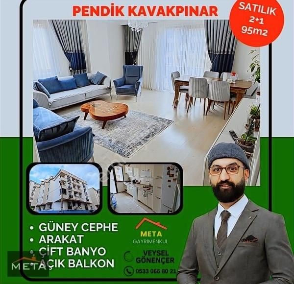 Pendik Kavakpınar Satılık Daire Kavakpınarda Satılık 95m2 Güney Cephe 2+1 Arakat 2. Kat Daire