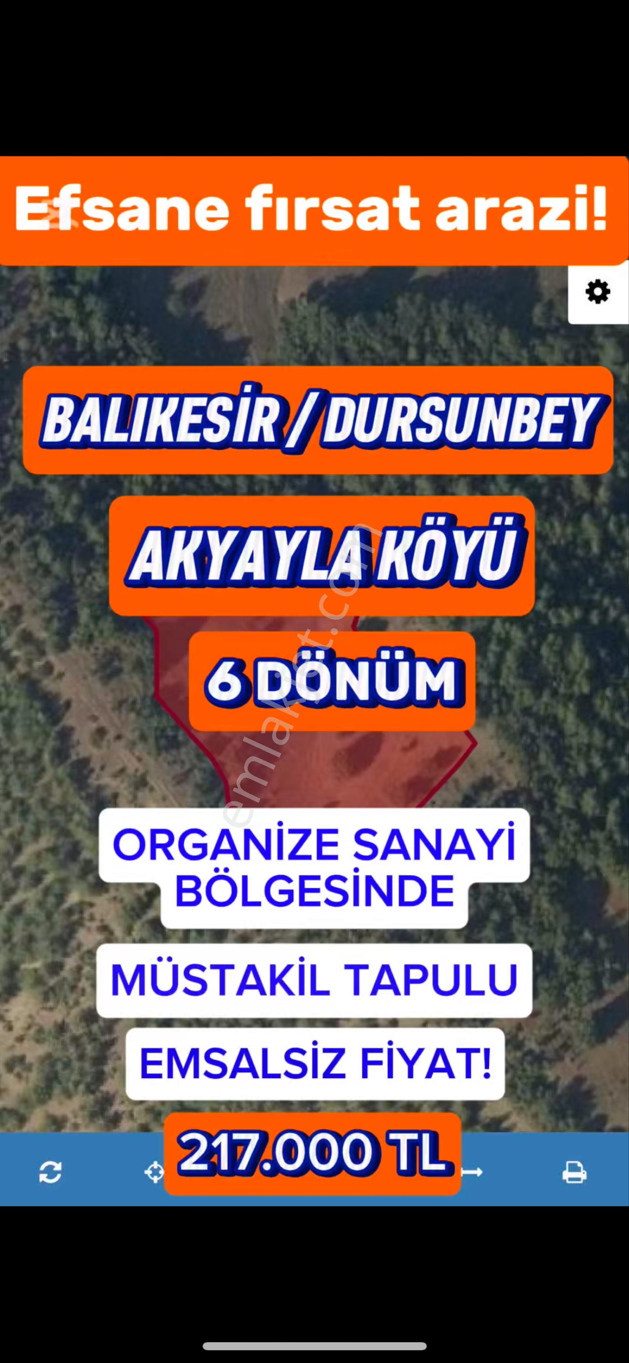 Dursunbey Akyayla Satılık Tarla 🏡 Balıkesir Dursunbey’de Ulaşımı Kolay 6 Dönüm Dev Tarla Muhteşem Fırsat! 🚜🌿