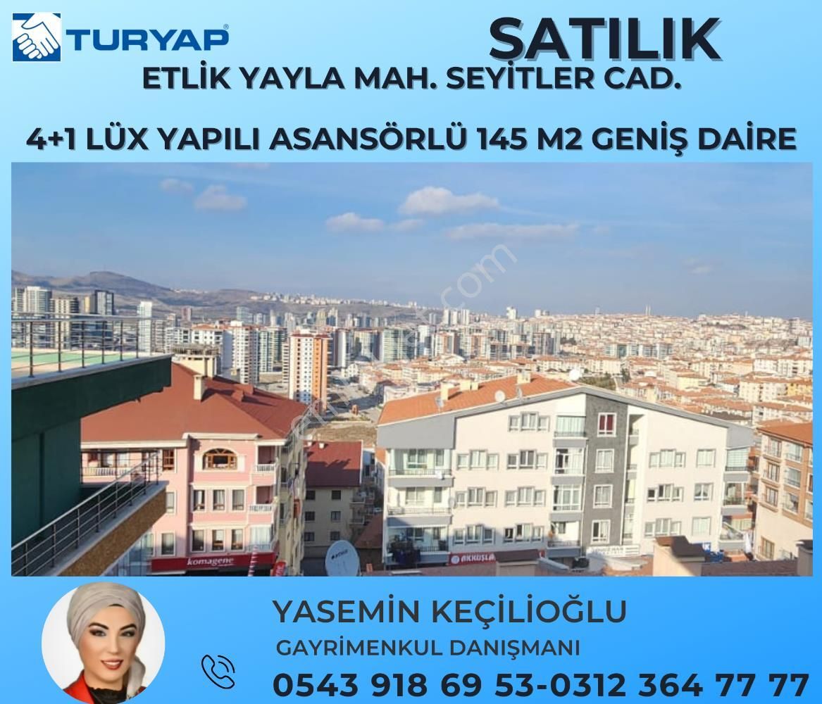 Keçiören Yayla Satılık Daire Turyaptan Etlik Yayla Mh.seyitler Cd.masrafsız 4+1 Satılık Dair