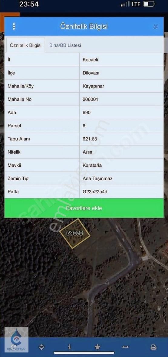 Dilovası Kayapınar Mah.satılık 621 M2 Tek Tapu Arsa - Görsel 3