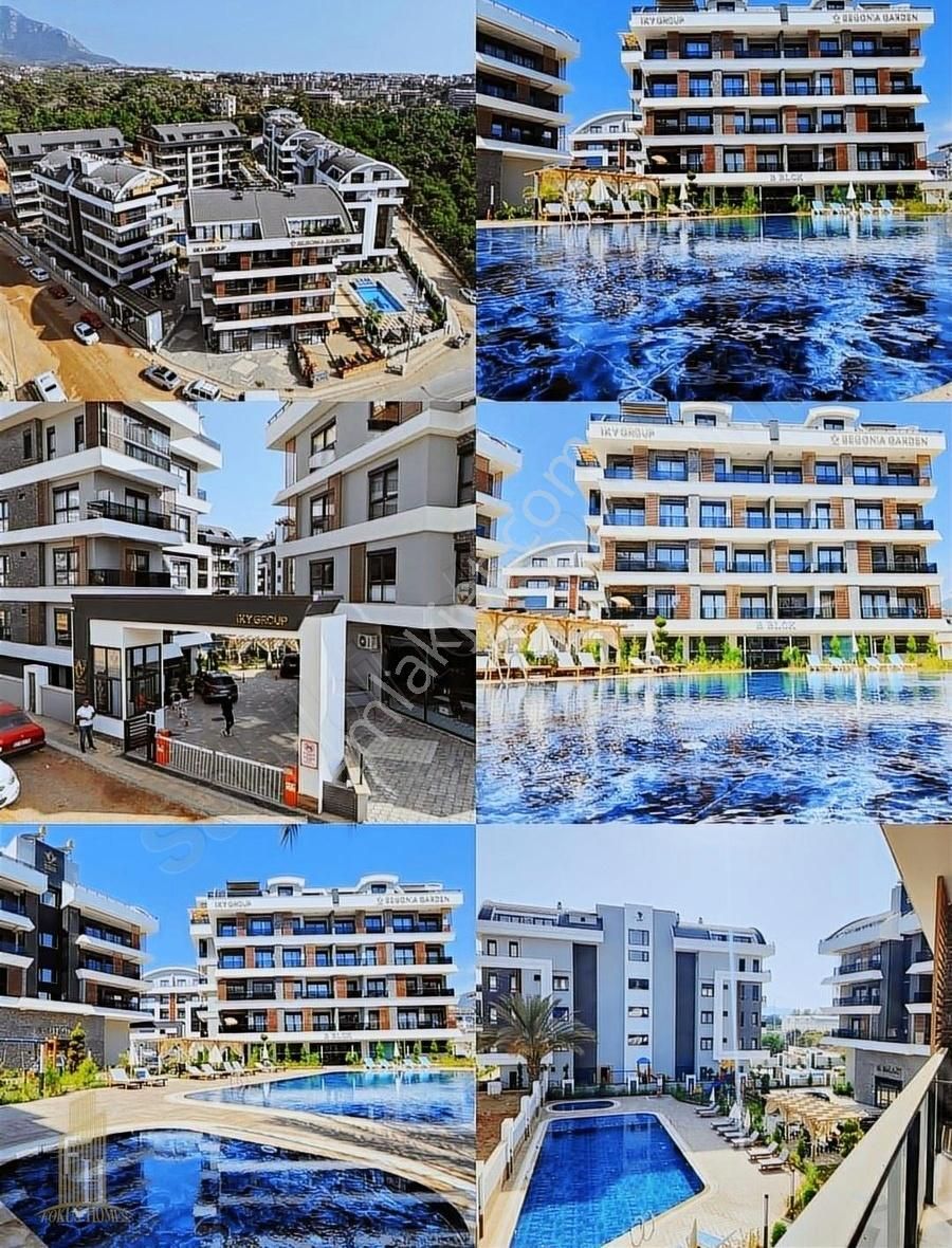 Alanya Oba Satılık Daire Oba Begonia Garden'da Satılık 1+1 Eşyalı Satılık Daire