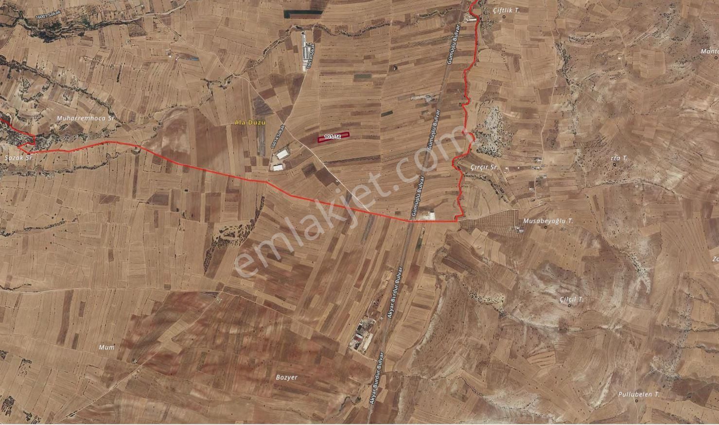 Antalya Korkuteli Kevzer De Satılık Tarla - Görsel 2