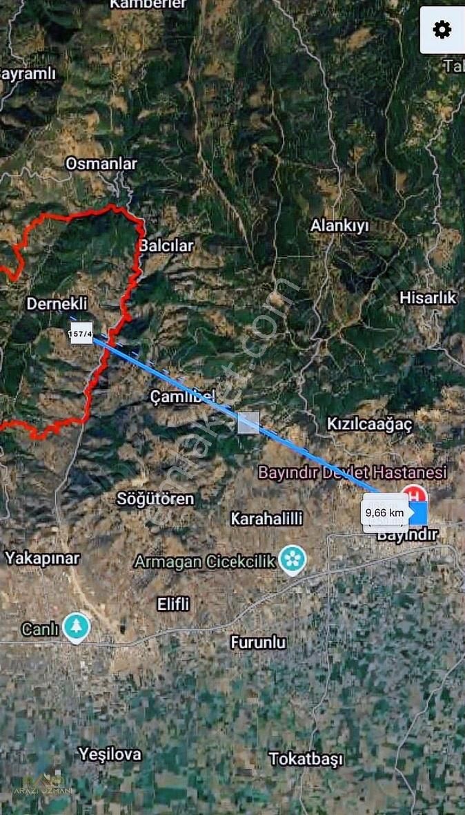 Arazi Uzmanı'ndan İzmir Bayındır Dernekli'den Satılık Zeytinlik