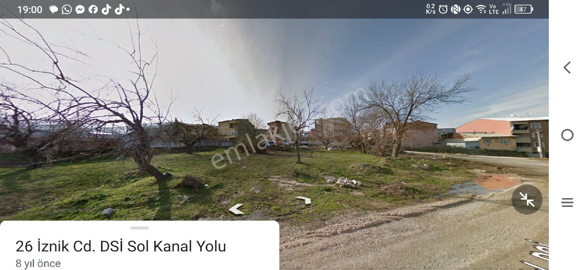 Ticari İmarlı Kiralık Arazi Orhangazi Şehiriçi 3 Tarafı Yola Sıfır Bursa Yalova Yoluna 80m