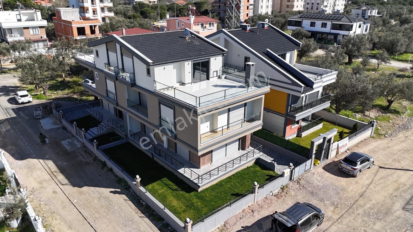 Edremit Zeytinli Satılık Villa ▓parstan▓ Zeytinlide Tasarım Harikası Çift Mutfaklı Satılık 5+1 Villa