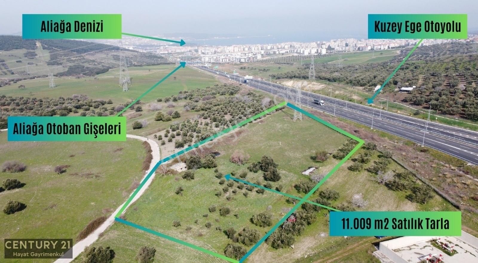 Aliağa Samurlu Satılık Tarla Aliağa Samurlu Da 11.009 M2 Satılık Tarla