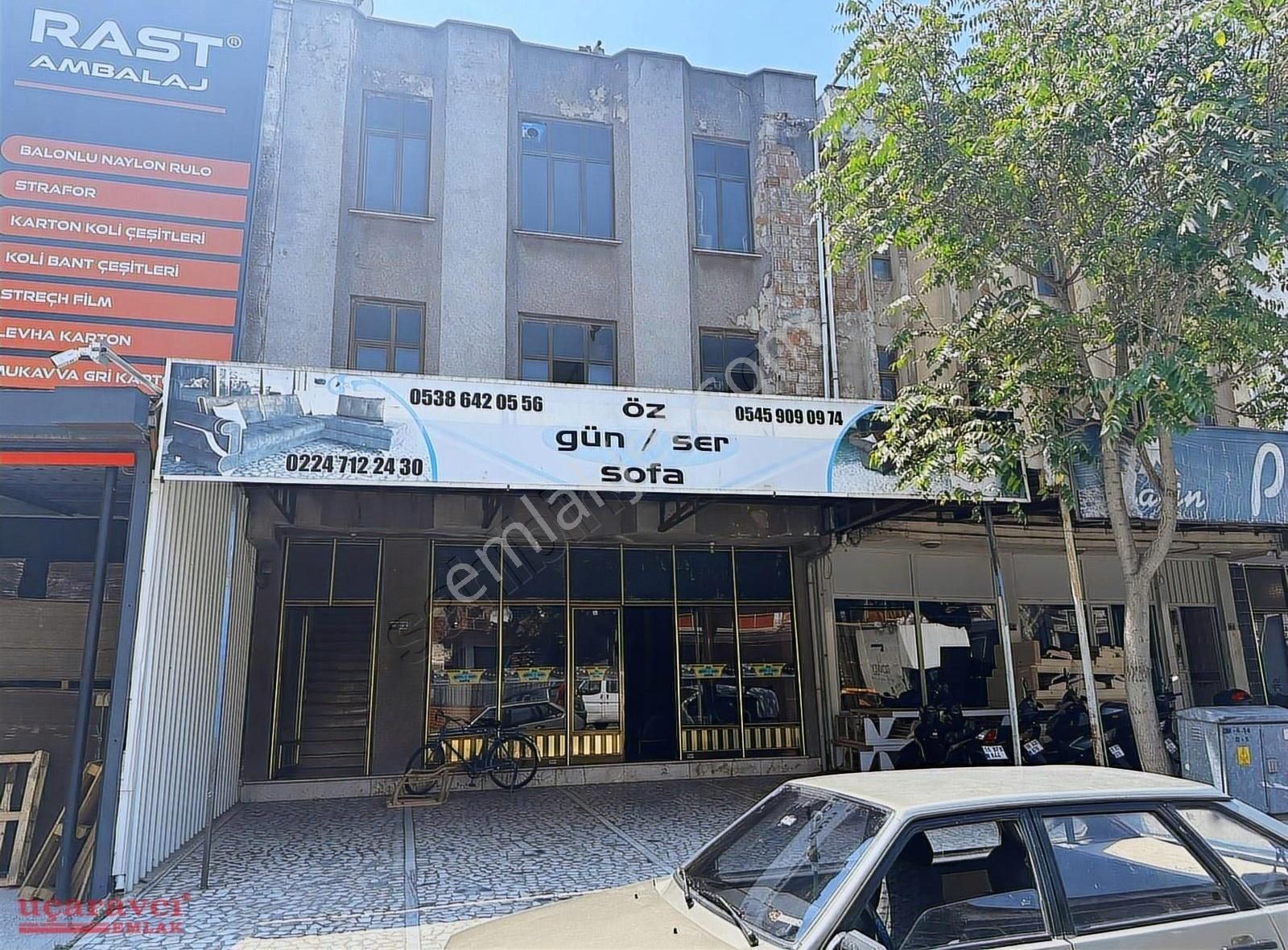 İnegöl Mahmudiye Satılık Atölye Uçaravcı'dan Sanayi Caddesinde 351m² Satılık Atölye & İmalathane