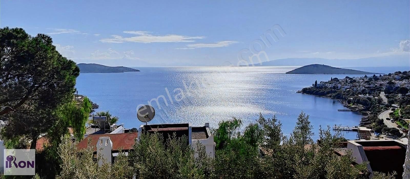 Bodrum Bitez Kiralık Villa Bodrum Aktur'da Ömre Ömür Katacak Güzellikte Deniz Manzaralı Ev