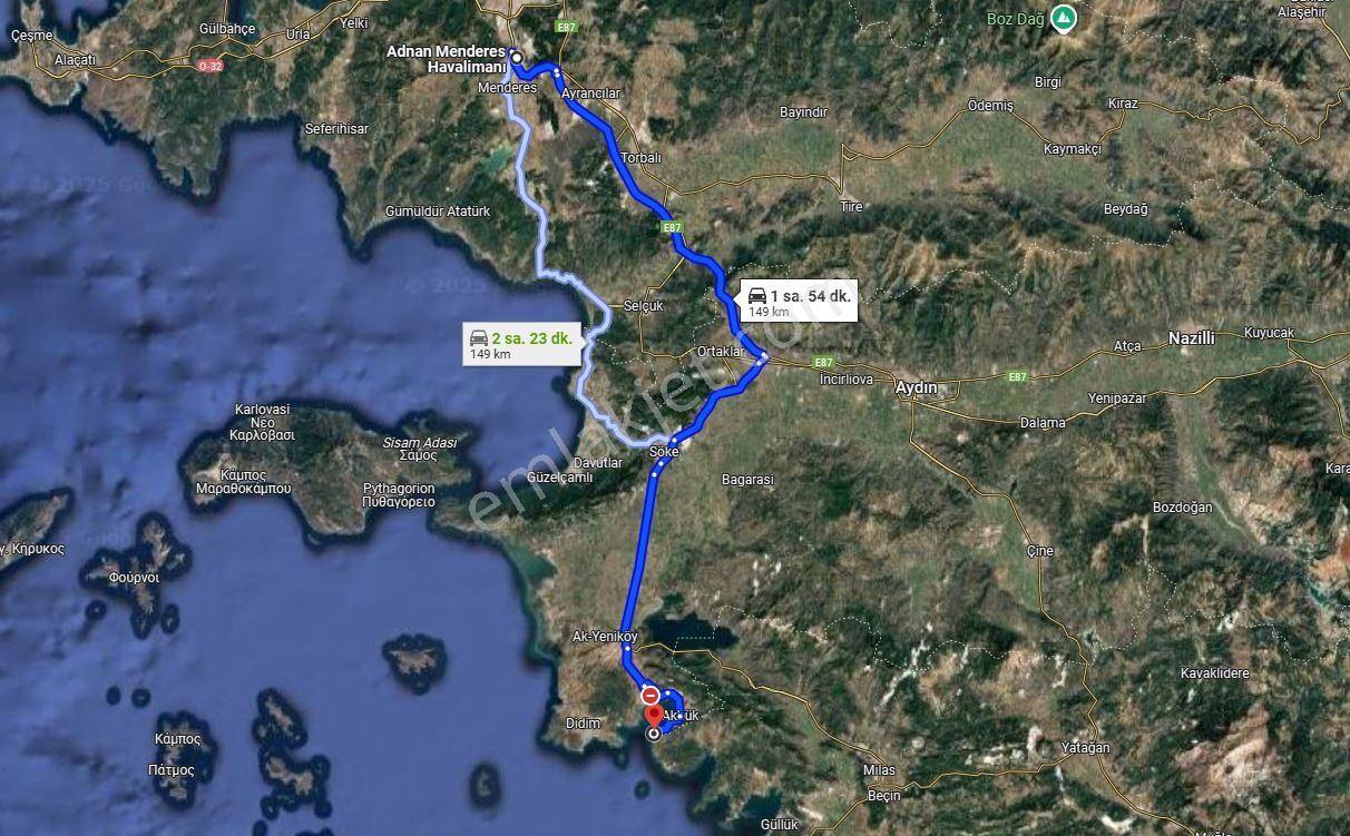 Didim Akbük'te Denize Sıfır Köşe Başında Satılık Arsa - Görsel 4