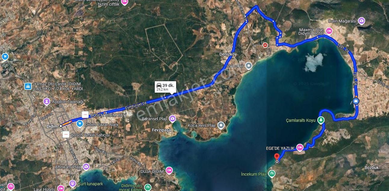 Didim Akbük'te Denize Sıfır Köşe Başında Satılık Arsa - Görsel 5