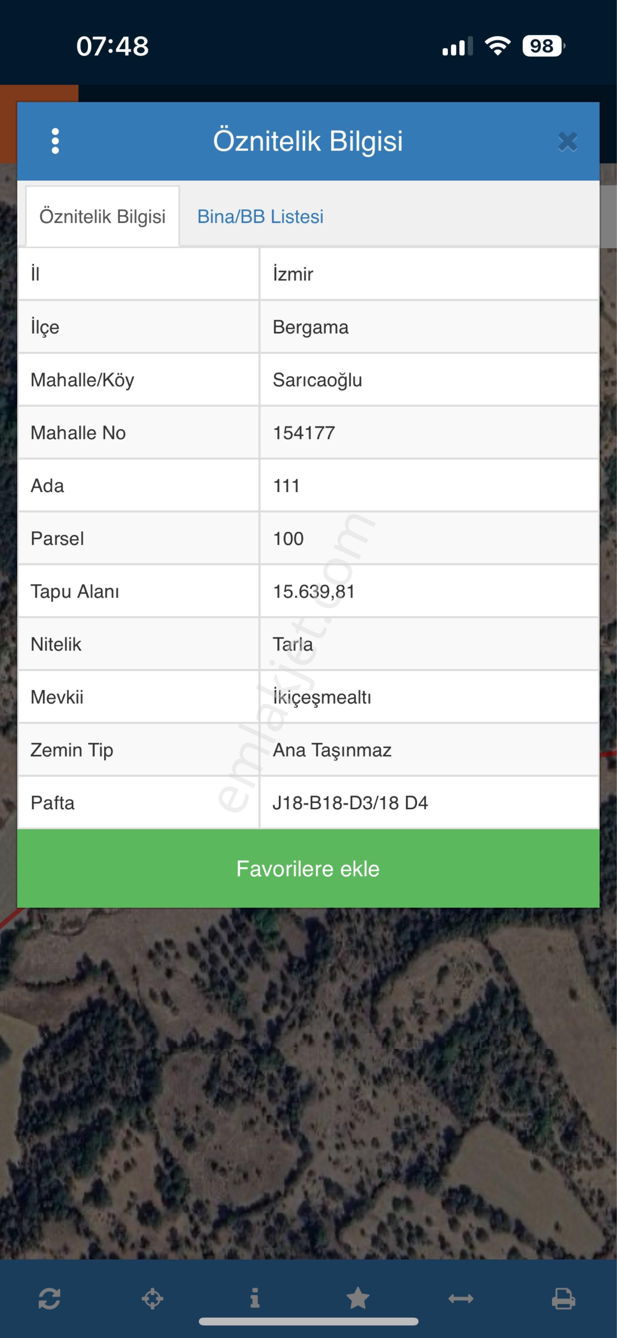 Bergama Sarıcaoğlu'nda Satılık Tarla - Görsel 2