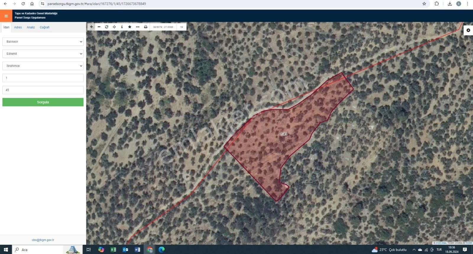 Arslan Emlaktan Balıkesir Edremit Merkezde 5.100 M2 Zeytinlik - Görsel 2