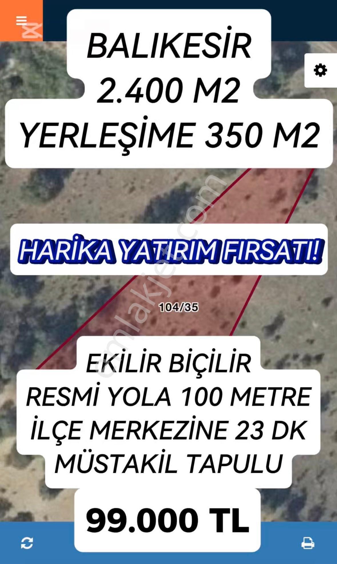 Dursunbey Demirciler Satılık Tarla 🌿 Balıkesir-dursunbey Demirciler’de Yerleşime Yakın Yaşam İçin İdeal Fırsat!