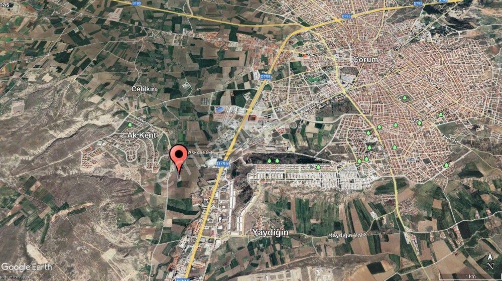 Güvenay - Çorum Akkent Mh. Celilkırı Yatırımlık 10 Dönüm Satılık Tarla - Görsel 7