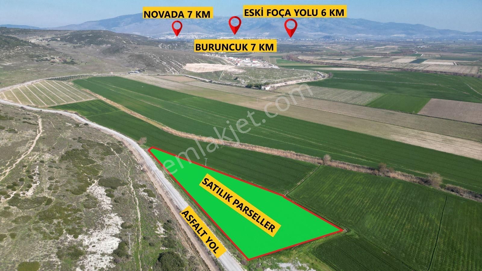 Foça Fevzi Çakmak Satılık Tarla 5 Arsa İçin Yarısı Peşin Yarısı 5 Ay Taksitle.yatırım İçin Fırsat Bir Yer