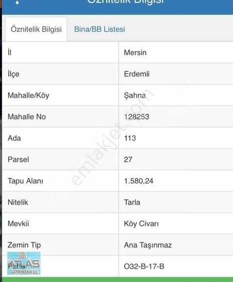 Erdemli Üzümlü Satılık Tarla Erdemli Üzümlü Köyü 1580 M2 Satılık Şeftali Bahçesi...