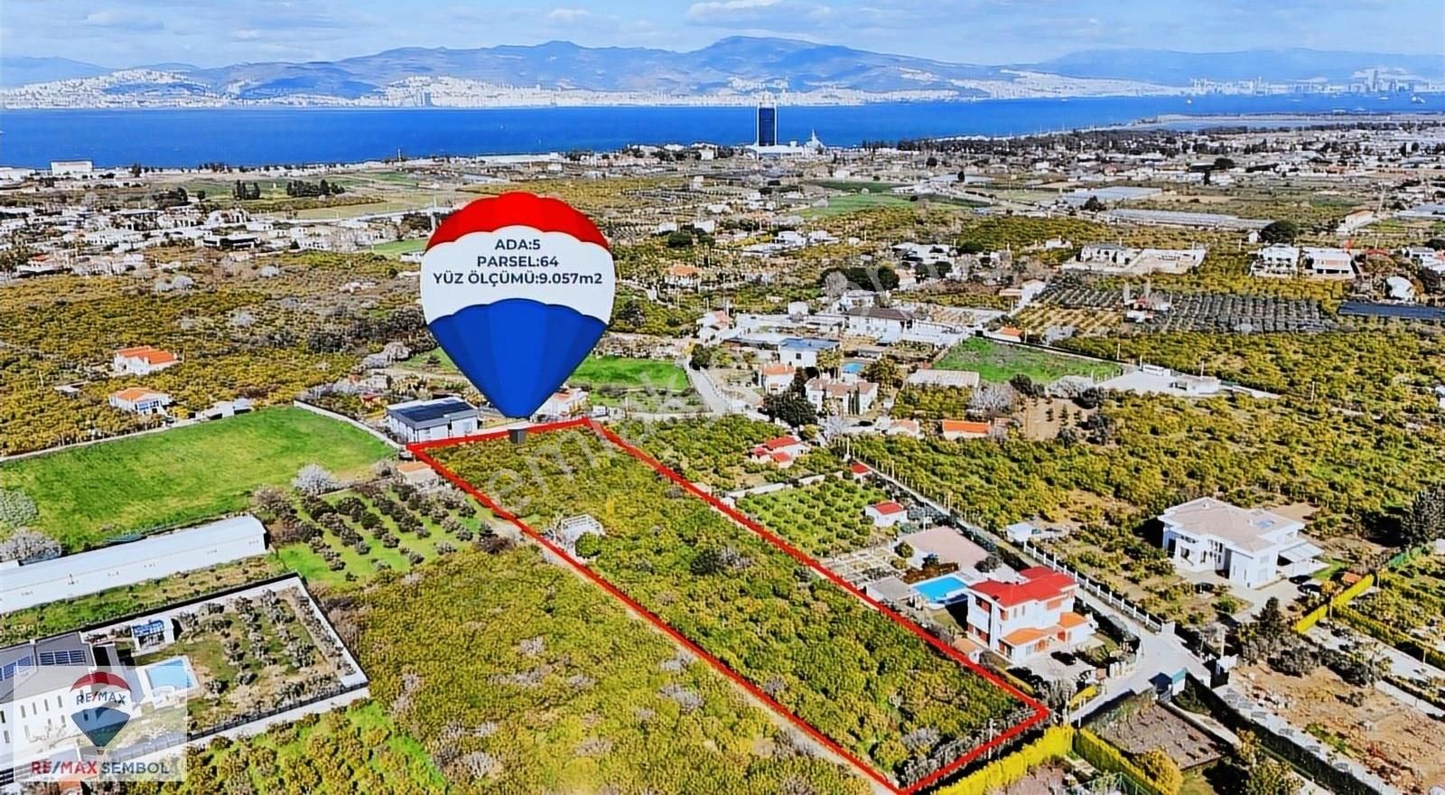 Narlıdere Sahilevleri Satılık Bağ & Bahçe Narlıdere Sahilevlerin'de 9.057m2 Satılık Arazi