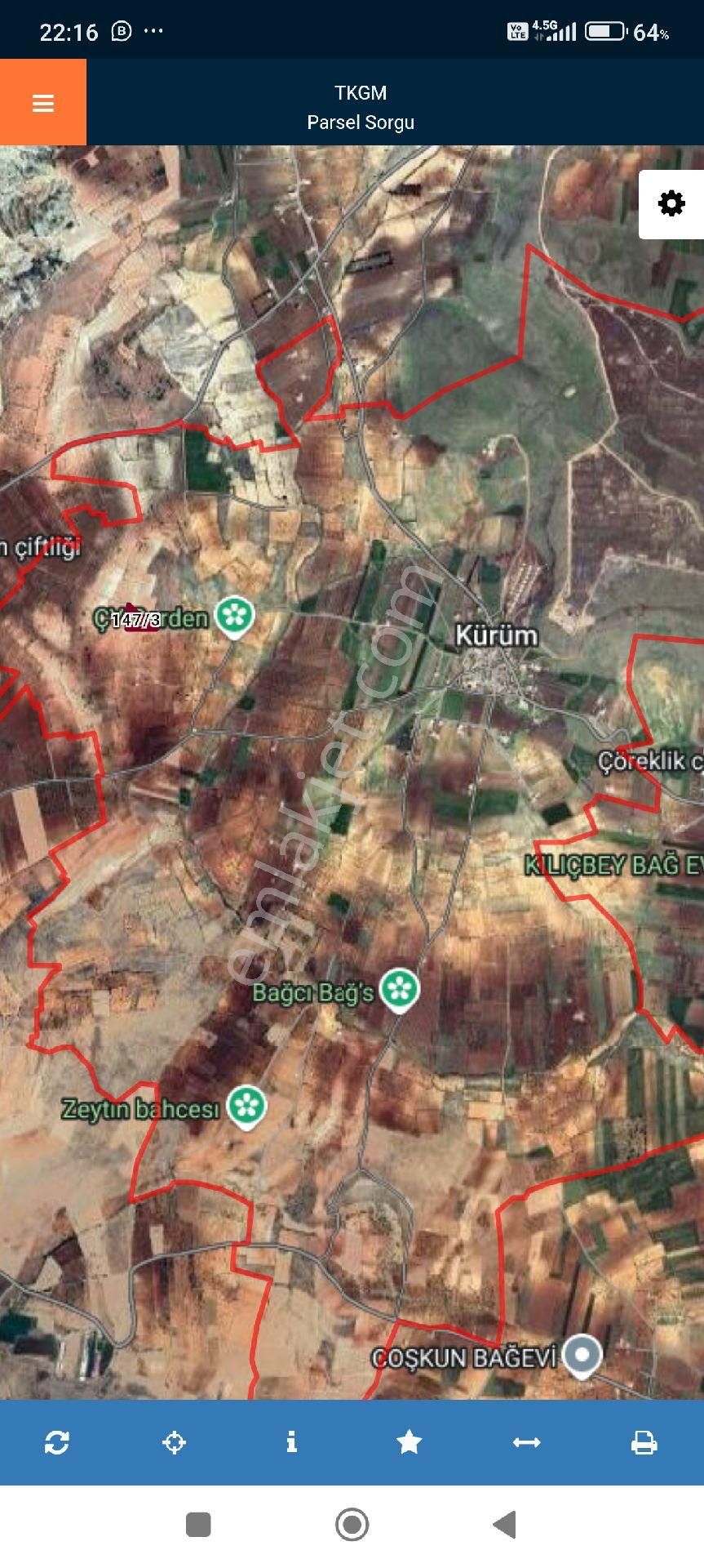 Kürüm De Satılık Tek Tapu Yola Cepheli Fırsat Bağ Evlik Yer - Görsel 2