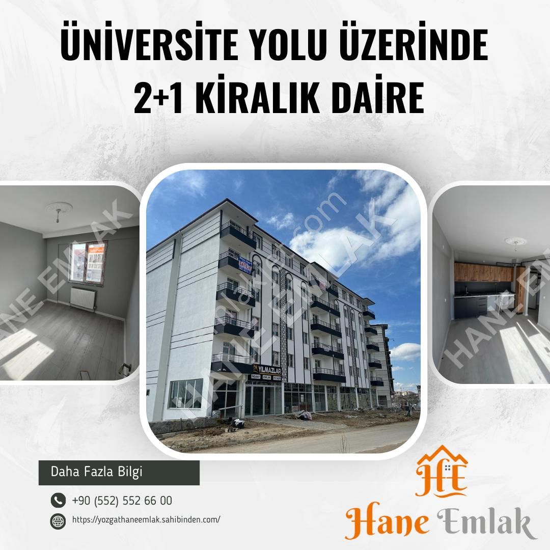 Yozgat Merkez Çapanoğlu Kiralık Daire Hane Emlak'tan 2+1 Sıfır Yapı Kiralık Daire