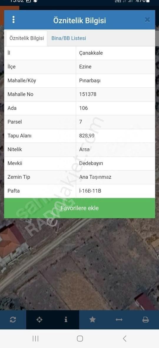 Ezine Pinarbasi Köyünde Konut İmarlı Satılık Arsa - Görsel 22