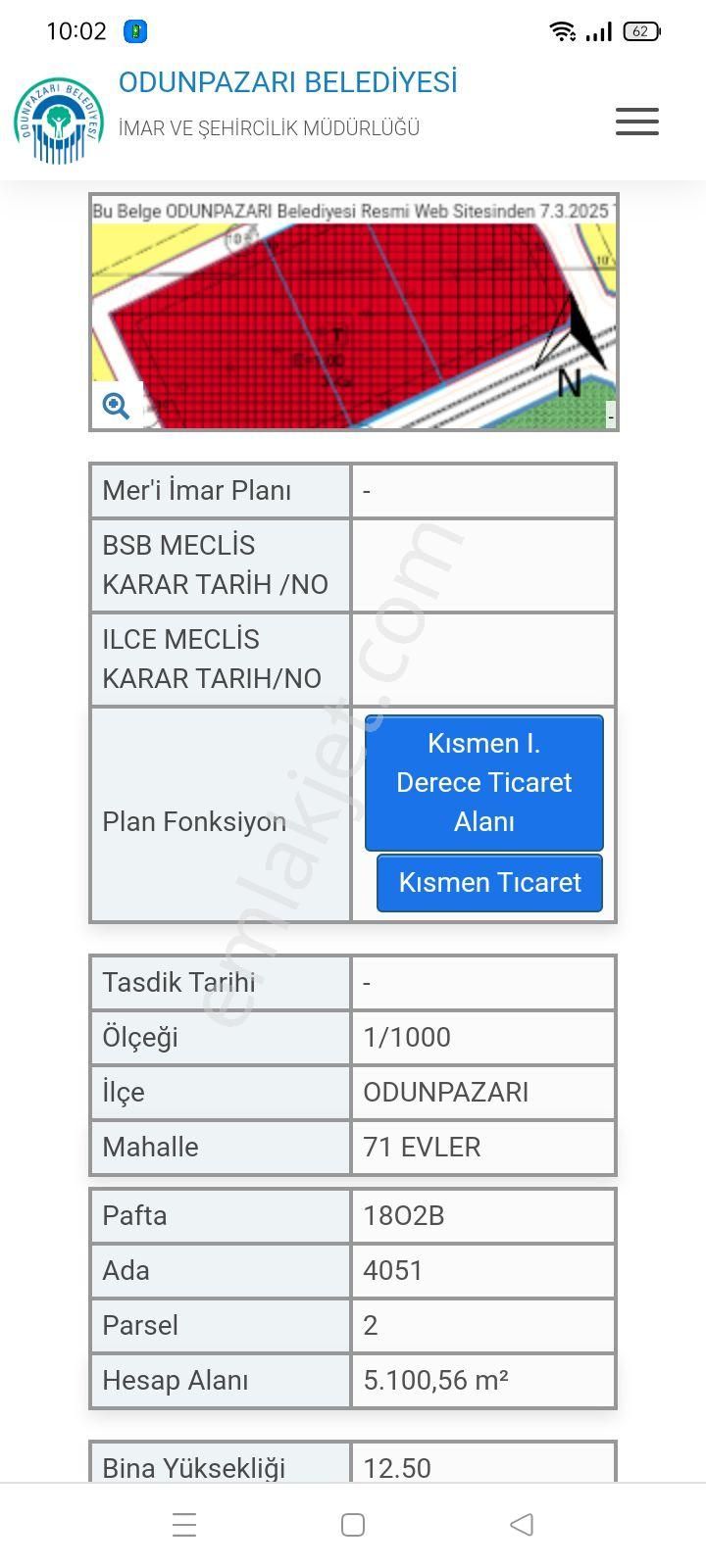 Eskişehir Odunpazarı Kat Karşılığı Ticari İmarlı 71 Evler - Bulvara Cephe - 5 Dönüm - Kat Karşılığı Ticari Arsa