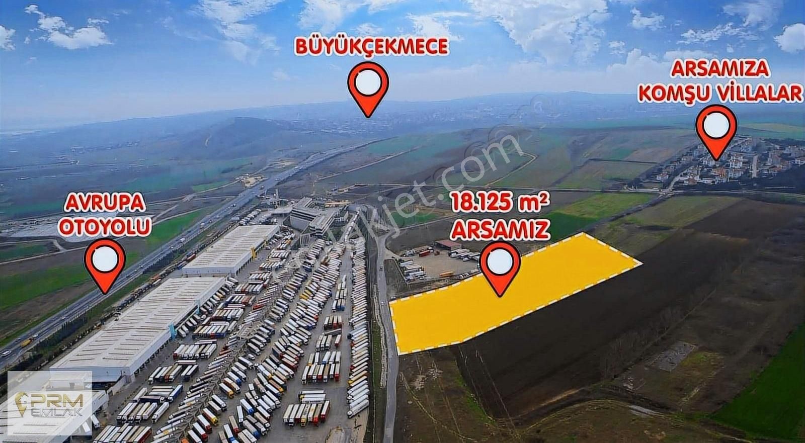 Prm Emlaktan Muratbey Gümrük Bölgesi İmarlı 18.250 M2 Arsa - Görsel 7