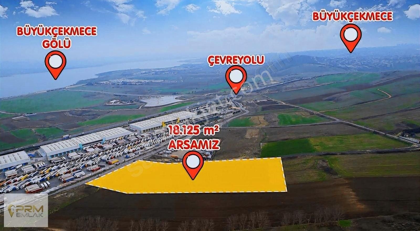 Prm Emlaktan Muratbey Gümrük Bölgesi İmarlı 18.250 M2 Arsa - Görsel 9