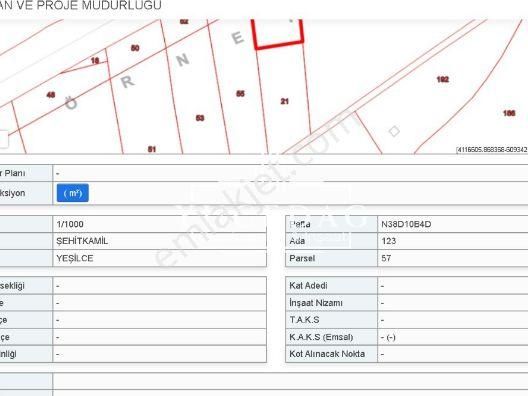 Şehitkamil Yeşilce Satılık Arazi Gaziantep Yeşilce'de 1.733 M2 İmarın Dibinde Satılık Arsa........