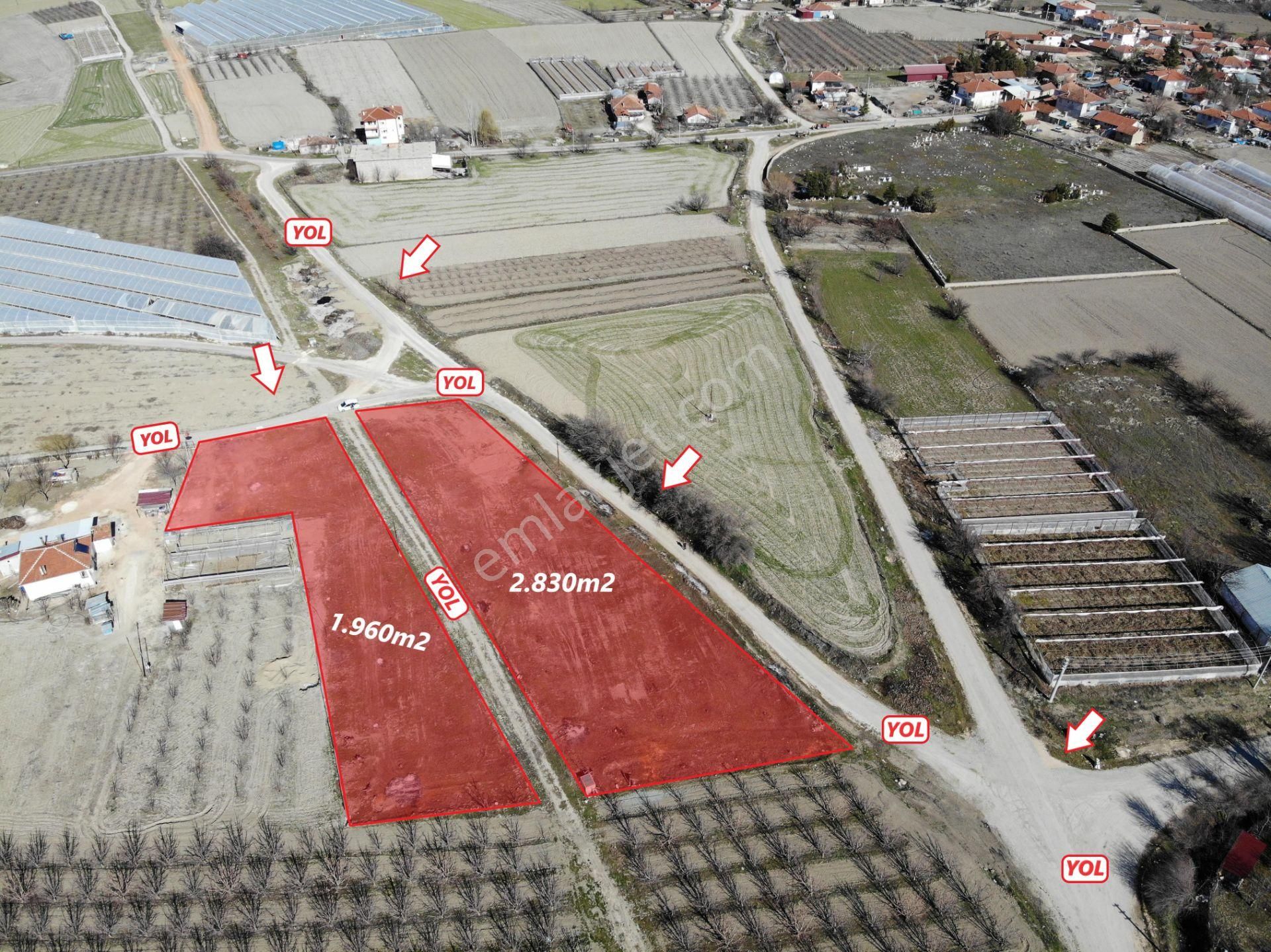 Elmalı Eymir Mahalle Merkezinde Yola Cephe Yan Yana 1.960m2 Ve 2.830m2 Satılık Tarlalar - Görsel 3