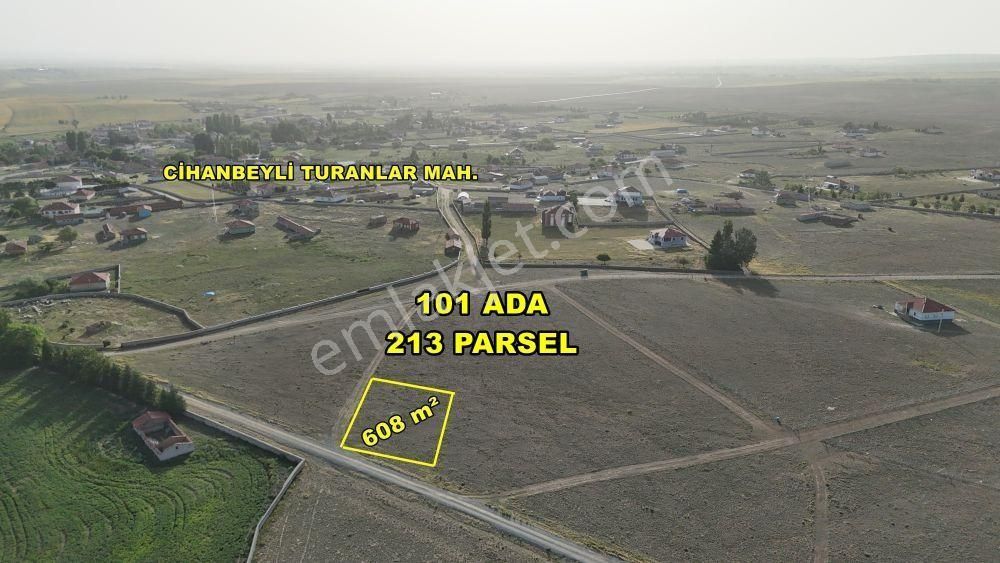 Cihanbeyli Turanlar Satılık Konut İmarlı Konya / Cihanbeyli / Turanlar'da 608 M² Köşe Parsel İmarlı Arsa