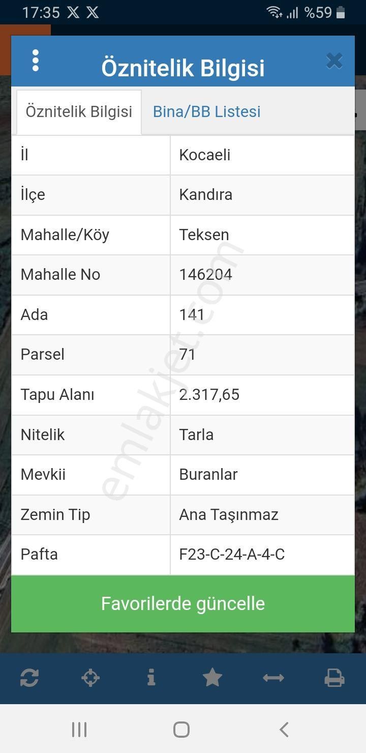 Kocaeli Kandıra Teksende Satılık 2317 M2 Arsa - Görsel 3