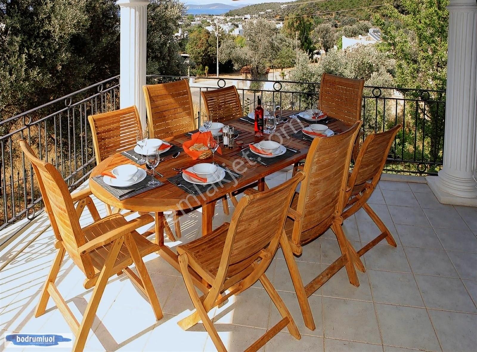 Bodrum Torba Ful Eşyalı Bahçeli Deniz Manzaralı 4+1 Satılık Müstakil Ev - Görsel 8