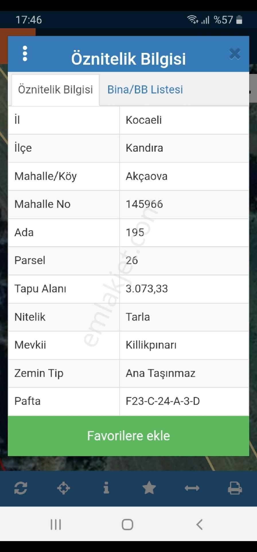 Kocaeli Kandıra Akçaova Mah Satılık 3073m2 Arsa - Görsel 2