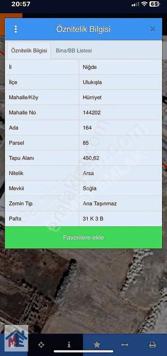 Ulukışla E 90 Karayoluna Sıfır İşyeri İçin Arsa - Görsel 6