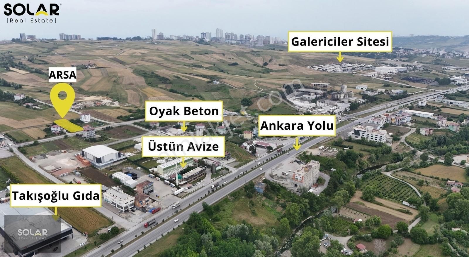 İlkadım Toybelen Satılık Ticari İmarlı Toybelen'de 1.000m2 Ticari İmarlı Arsa