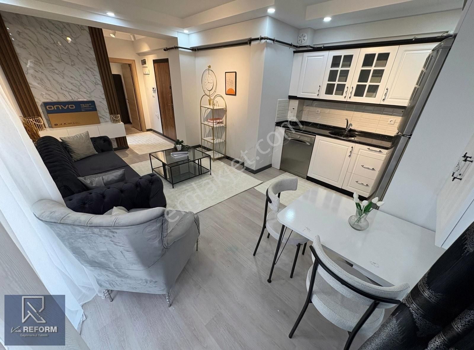 Körfezde Tramvay 5dk '' Ultralüx Eşyalı Ön Cephe 1+1