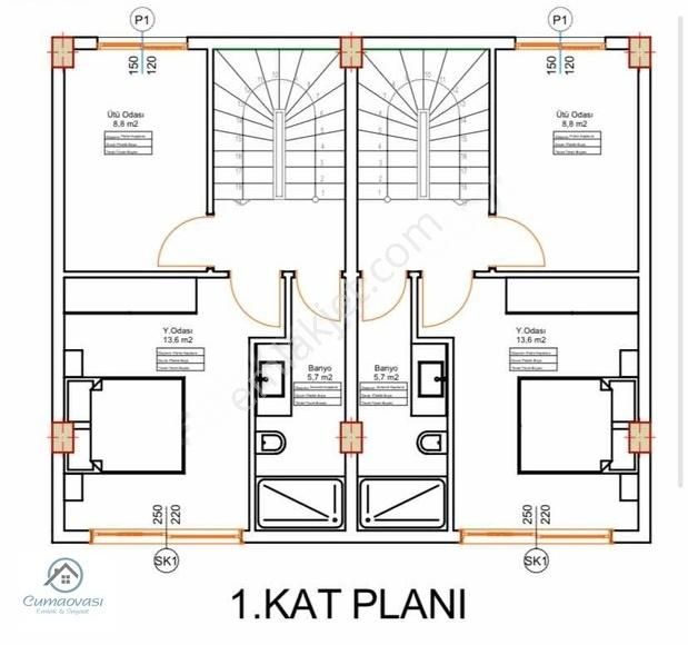 Menderes Gazipaşa Satılık Villa Cumaovası Emlaktan Gölcükler Mah.satılık 3+1 Villa