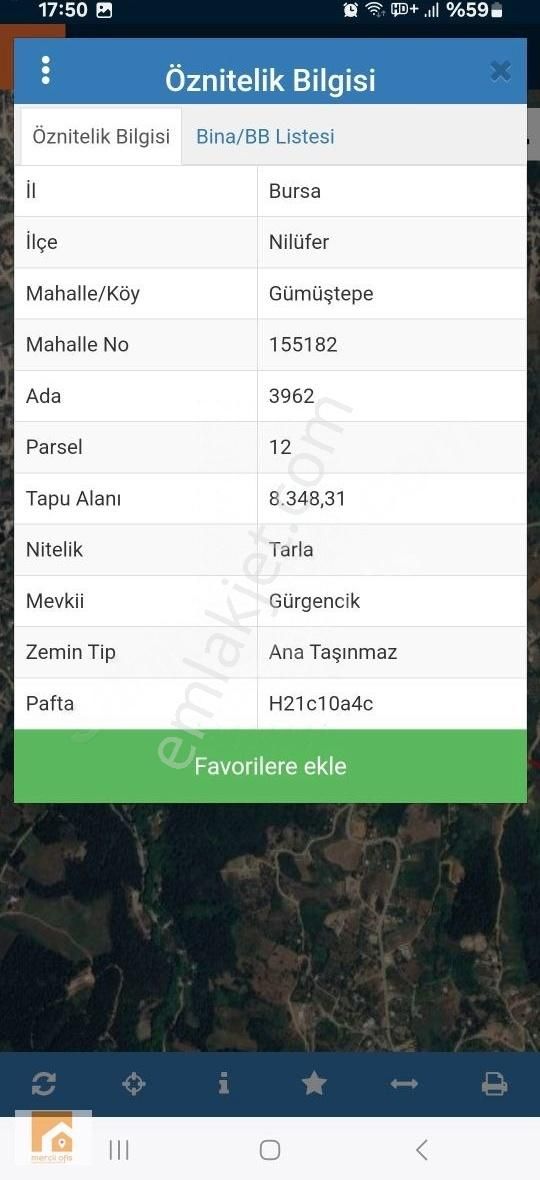 Mercii Ofisden Gümüştepe Satılık Tarla - Görsel 3