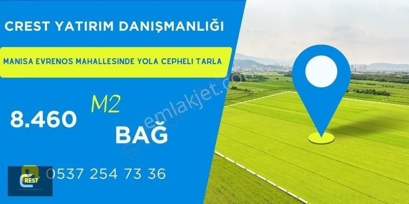 Yunusemre Evrenos Satılık Tarla Crest Yatırımdan Evrenos Civarında Yola 110 M2 Cepheli Bağ