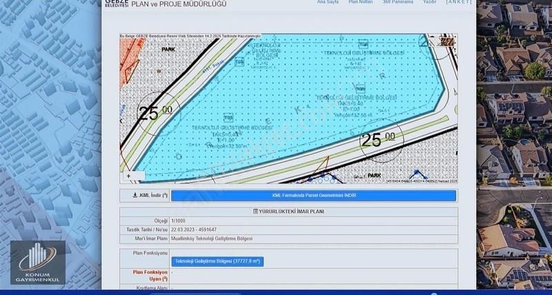 Bilişim Vadsisi 2. Etap Satılık 360 M2 Hisse - Görsel 2